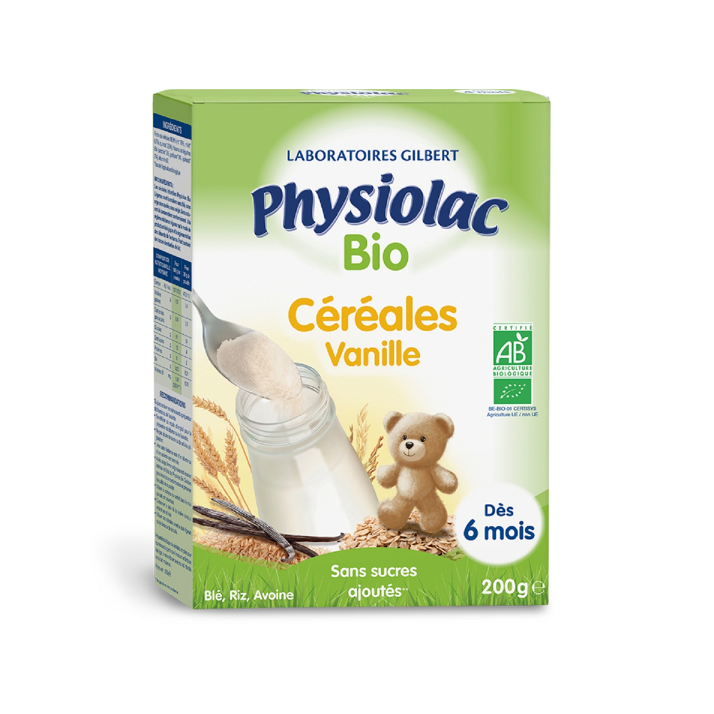 Physiolac Céréales Vanille bio 200g