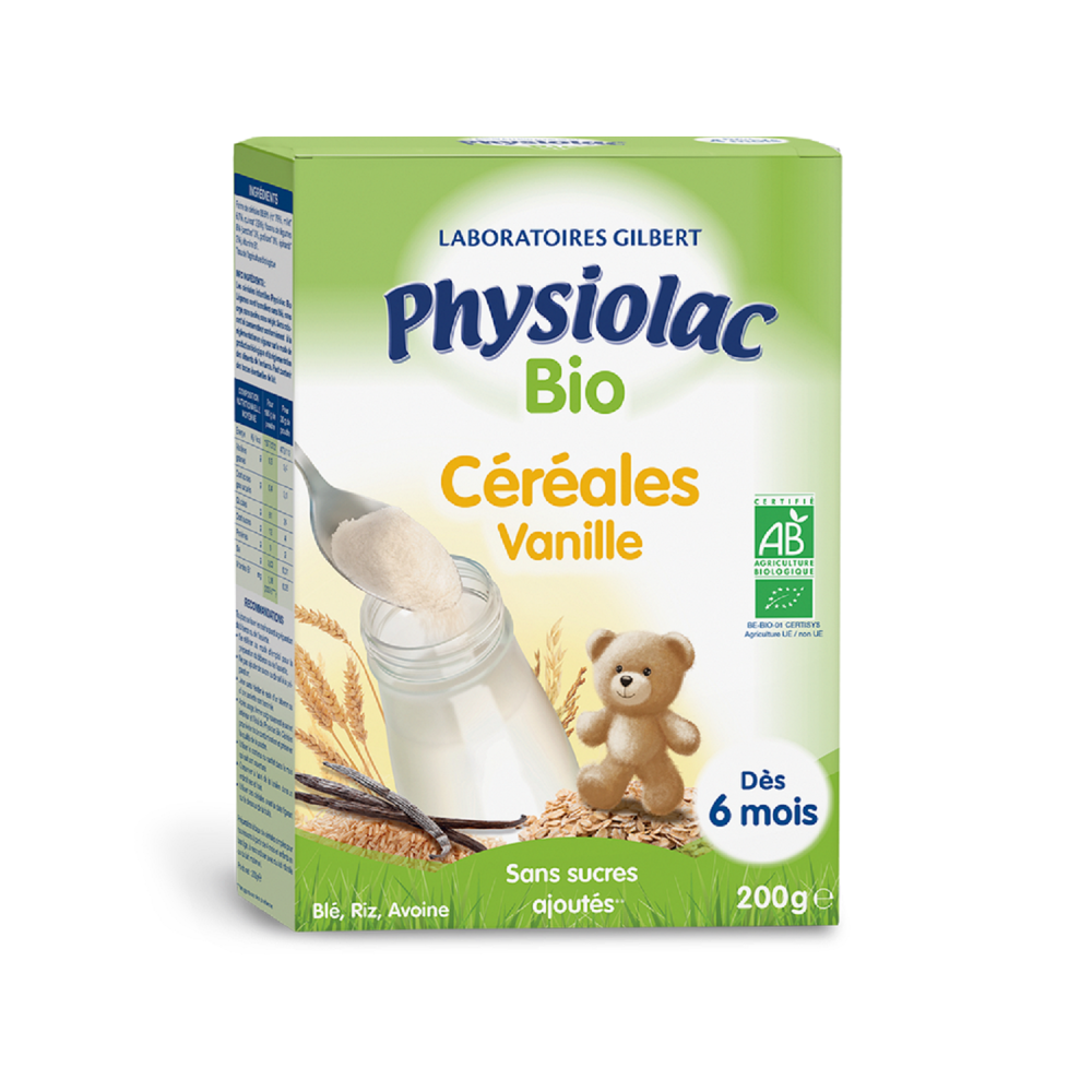 Physiolac Céréales Vanille bio 200g