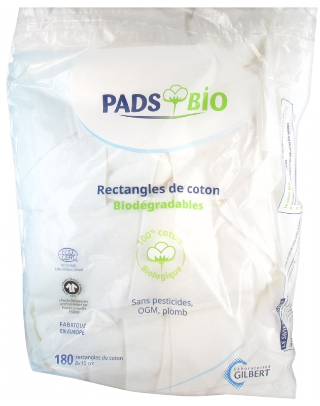 Pads de coton Bio sachet x180