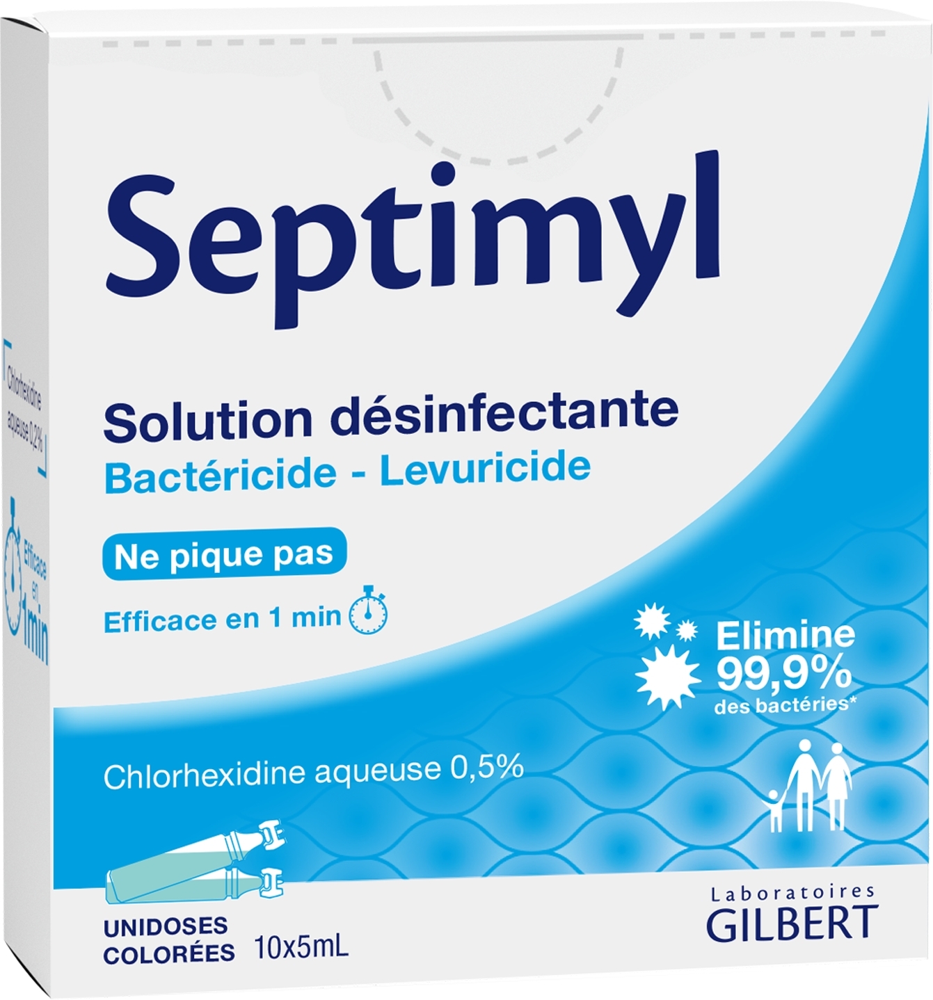 Solution désinfectante 0,5 % 10x5 ml