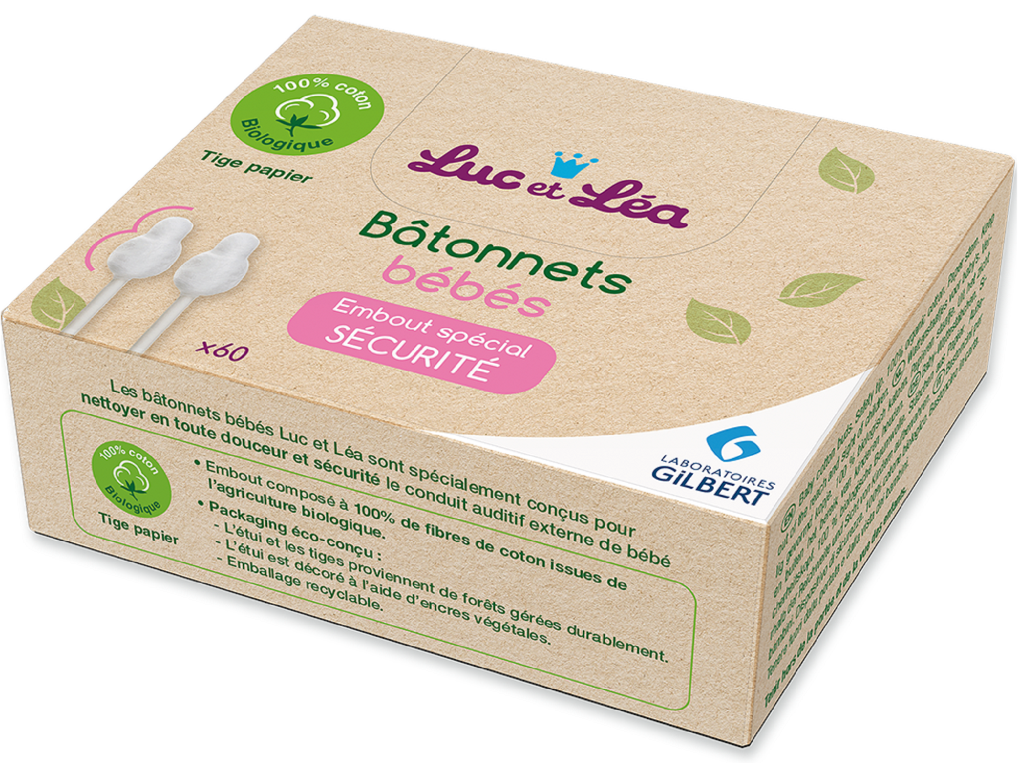 LEL 60 Bâtonnets Embout Bébé