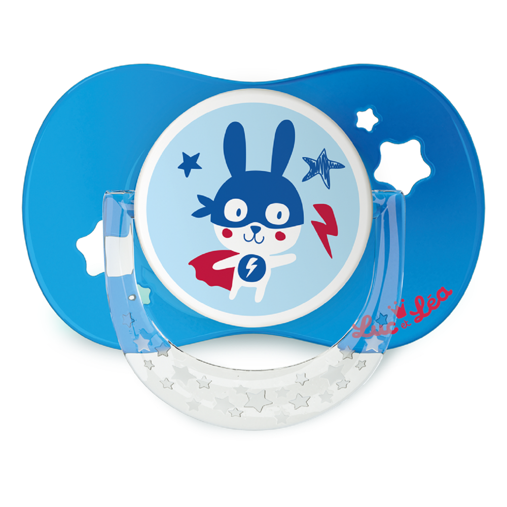 Duo Sucette Anatomique +18 mois Superheros Anneau