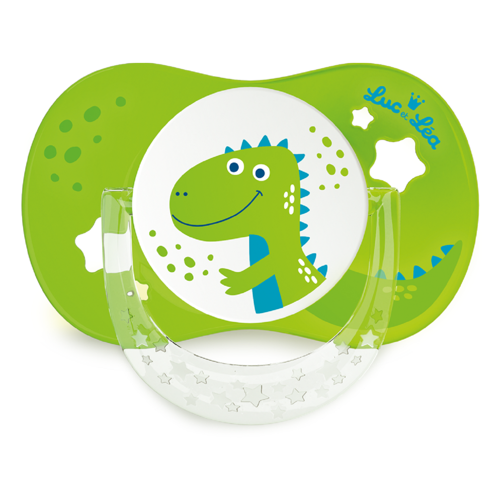 Duo Sucette Anatomique 6-18 mois Dinosaures