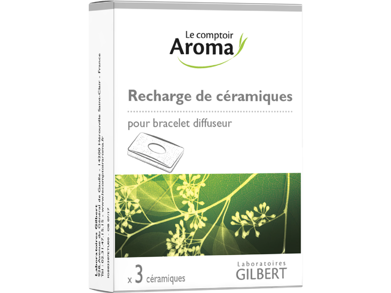 Recharge 3 céramiques bracelet diffuseur