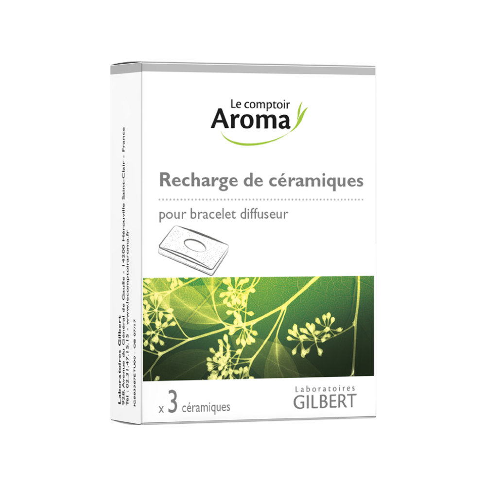 Recharge 3 céramiques bracelet diffuseur