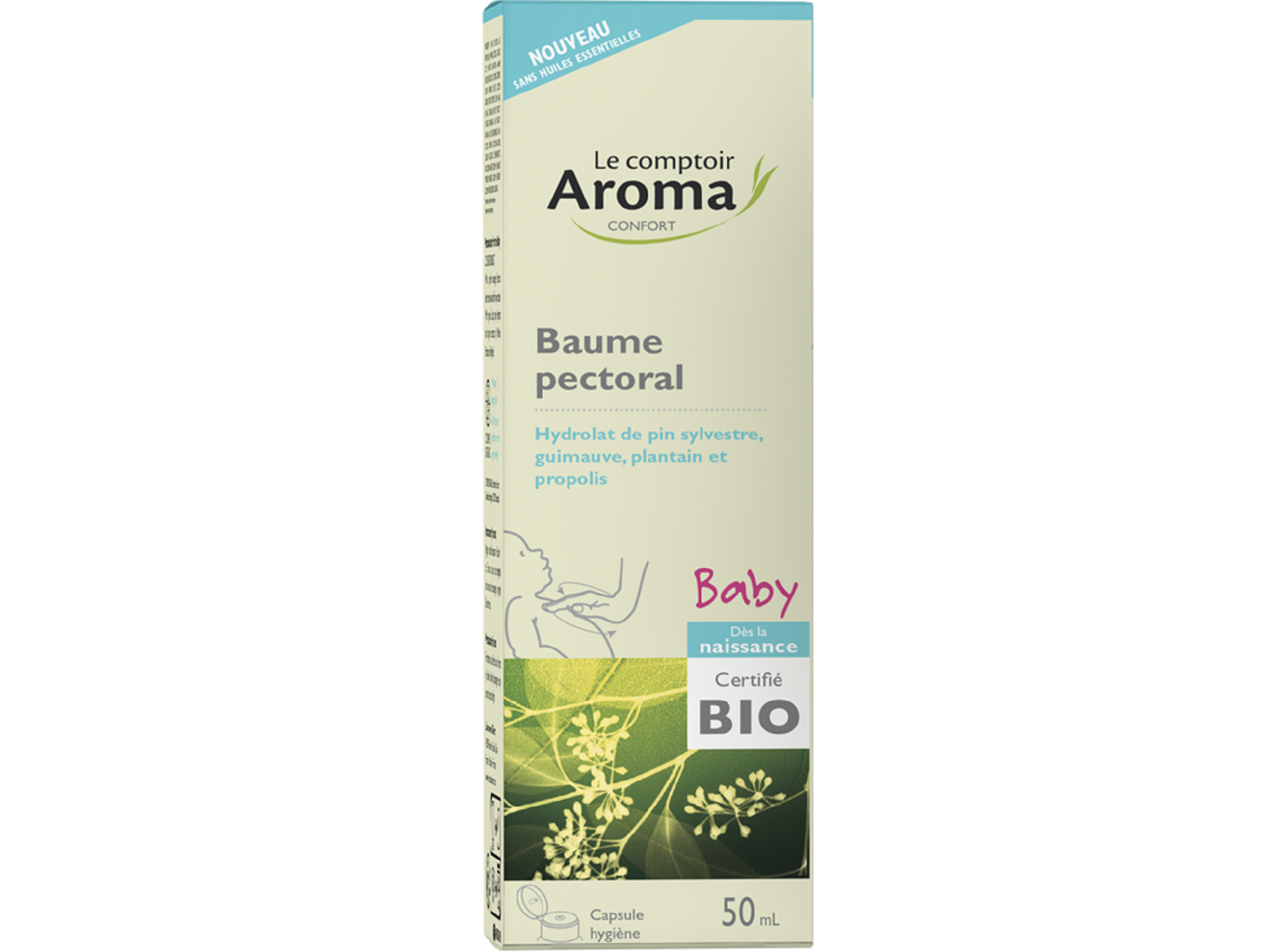 LCA Baume Pectoral Bébé Hydrolat Bio 50ml