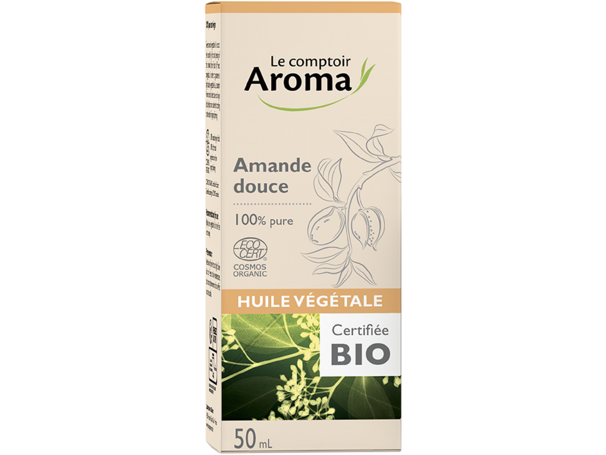 Huile végétale Amande Douce 50ml bio