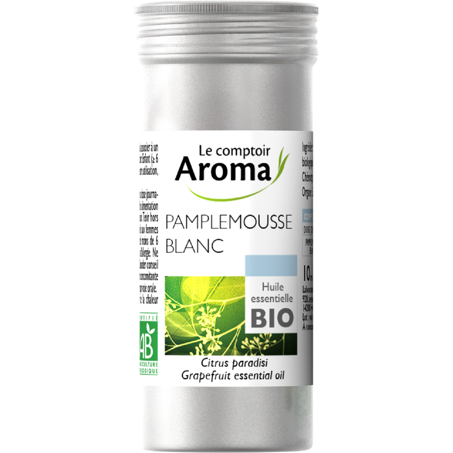 Huile essentielle Pamplemousse 10ml bio