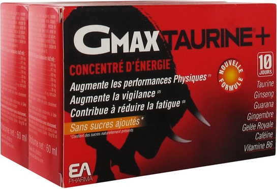 Lot De 2 X 30 ampoulesgmax® Taurine