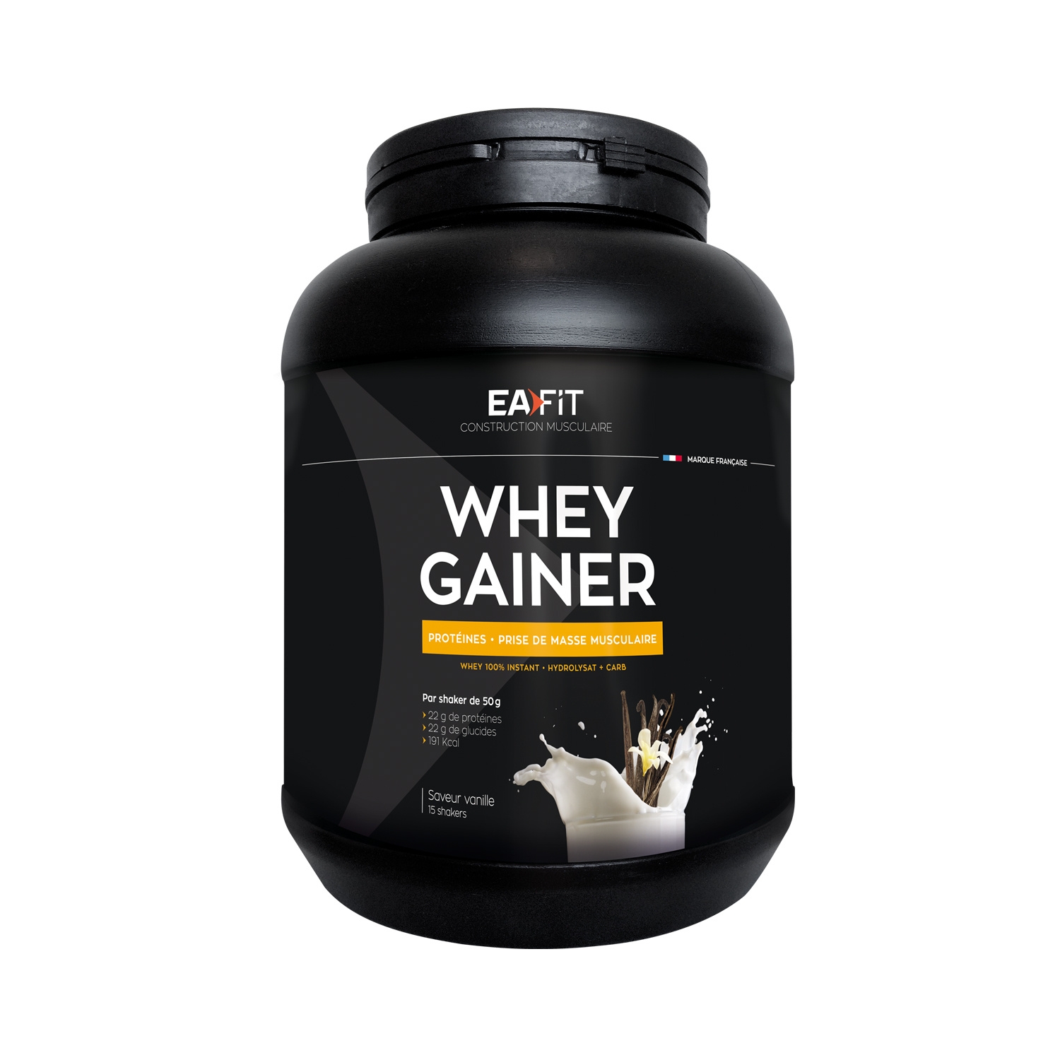 Whey gainer vanille 750g
