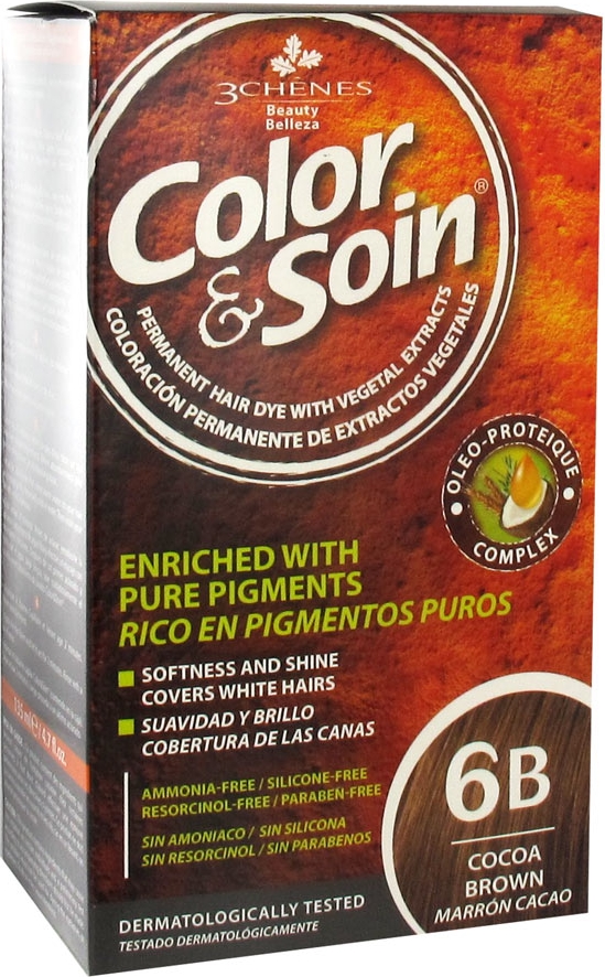 Coloration soin marron cacao 6B