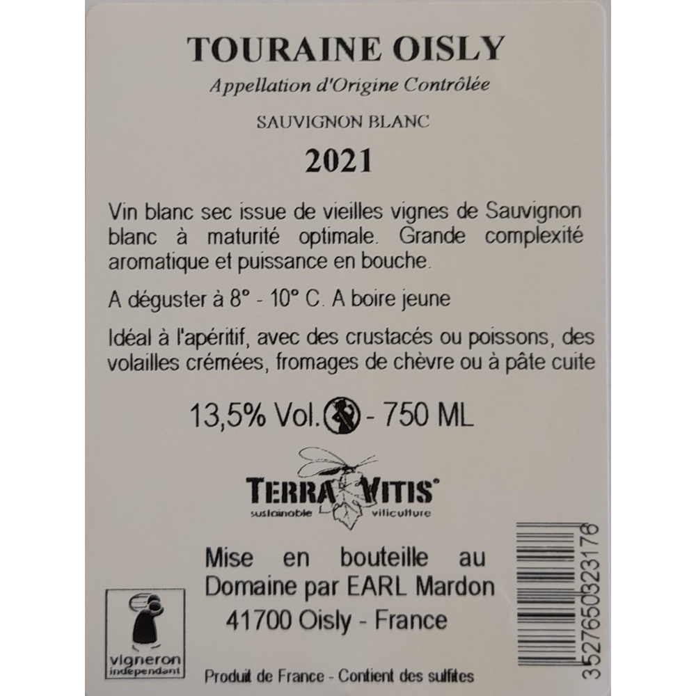 Domaine Guy Mardon, 2021 - Touraine AOP - Blanc Sec - 75 cl