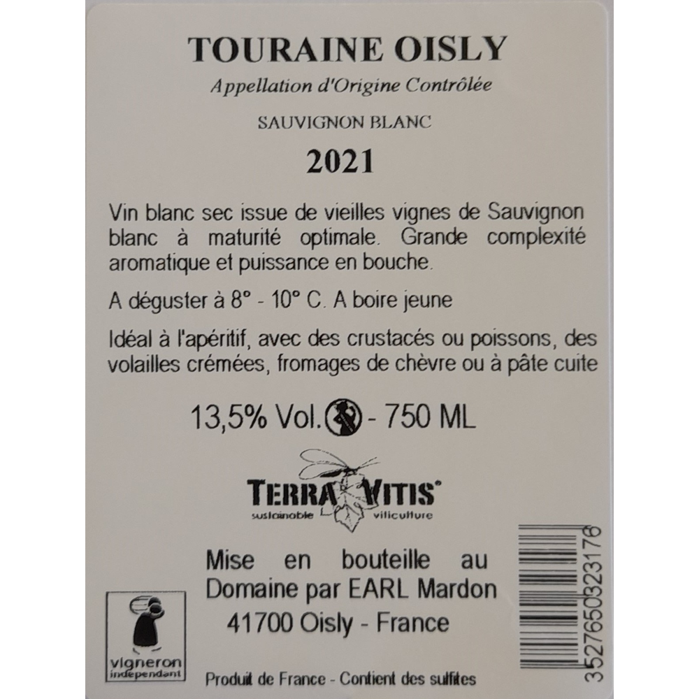 Domaine Guy Mardon, 2021 - Touraine AOP - Blanc Sec - 75 cl