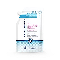 BepanthenDerma® Crème Riche Réparatrice Corps Éco-Recharge 400ml Peaux Sèches et Sensibles