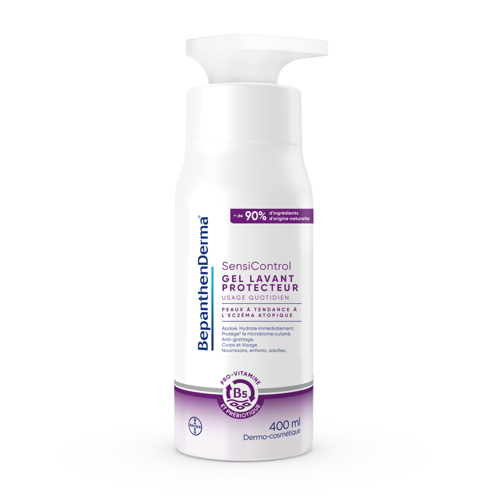 BepanthenDerma SensiControl Gel Lavant Protecteur 400mL Peaux à Tendance à l'Eczéma Atopique