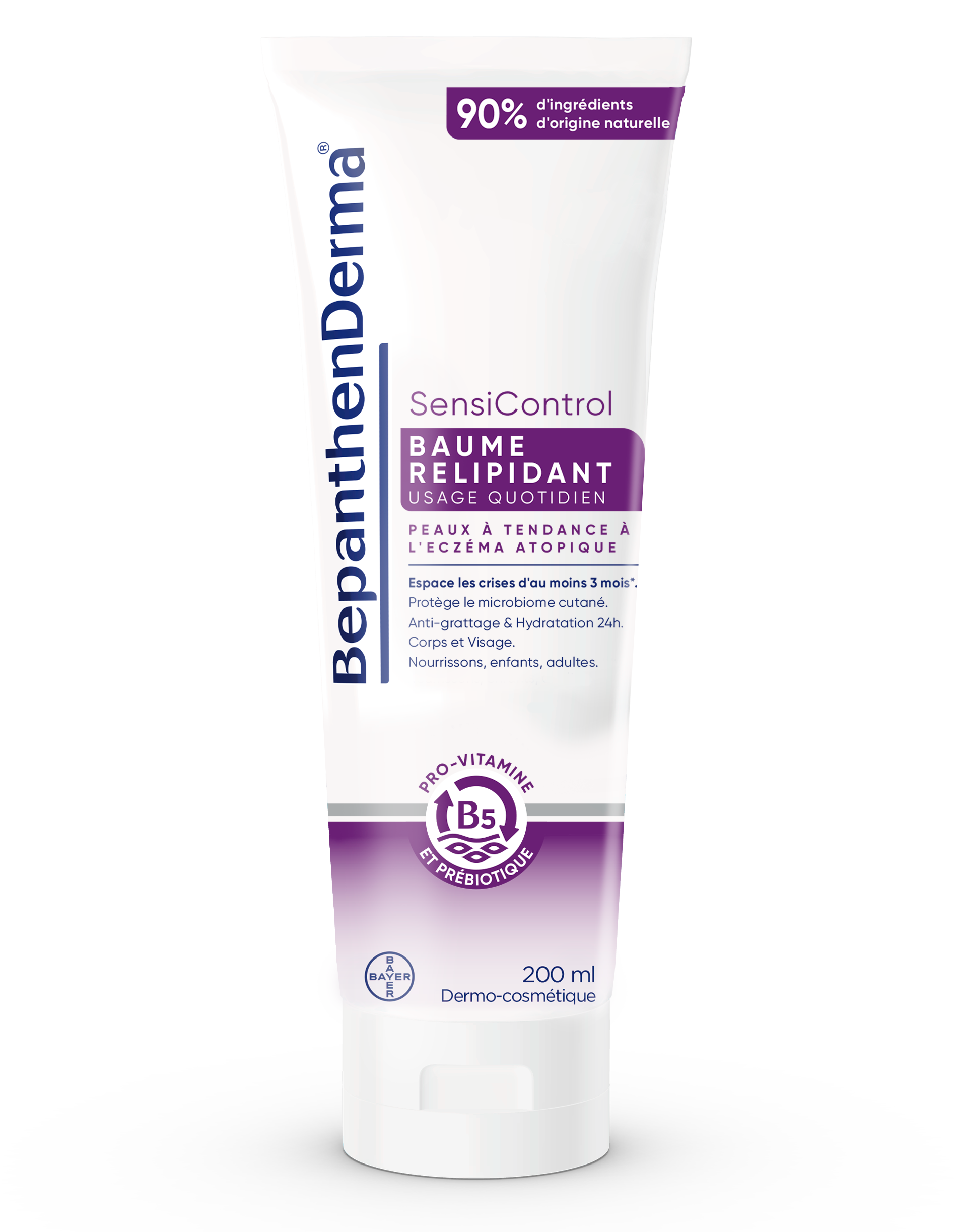 BepanthenDerma SensiControl Baume Relipidant 200mL Peaux à Tendance à l'Eczéma Atopique