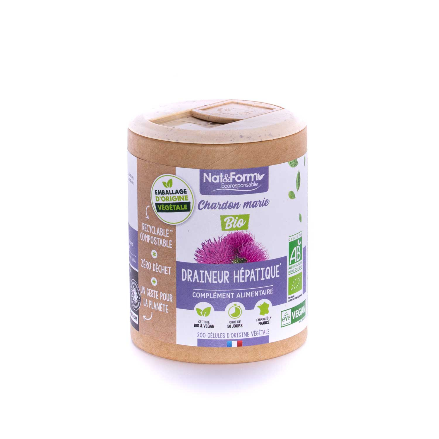 Chardon marie bio 200 gélules