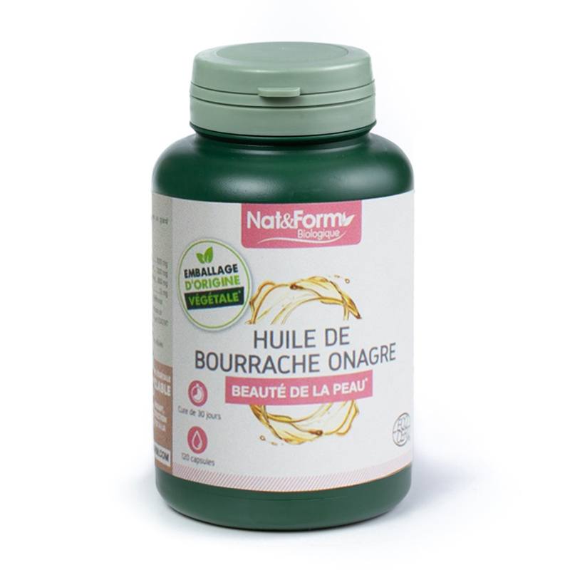 Huile de Bourrache Onagre 120 capsules