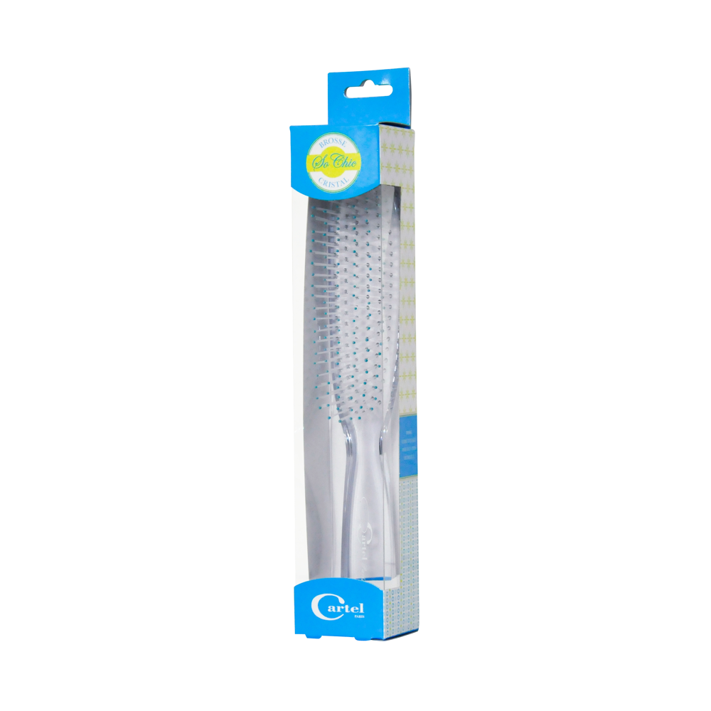 Brosse Cristal So Chic Bleu Grand Modèle