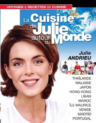coffret la cuisine de Julie Andrieu autour du monde, vol. 1 à 3