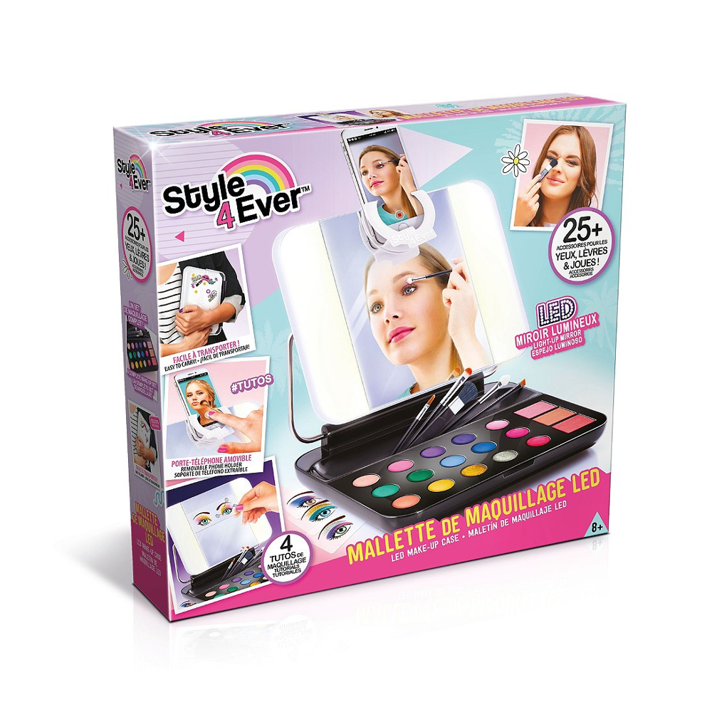 Mallette De Maquillage Avec Miroir Led