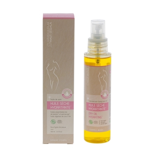Huile de soin corps sèche hydratante