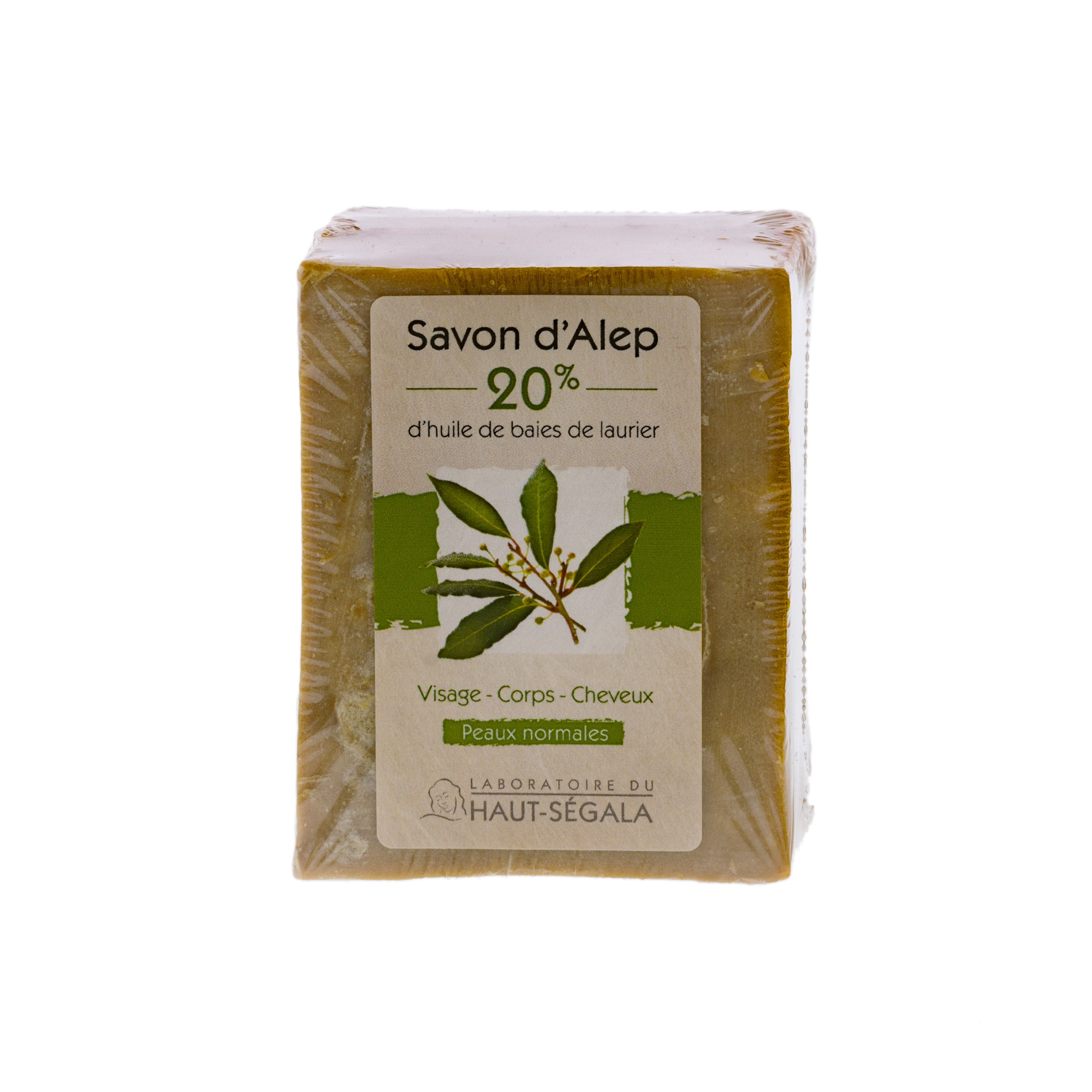 Savon d' Alep pain de 20% huile de baies de Laurier