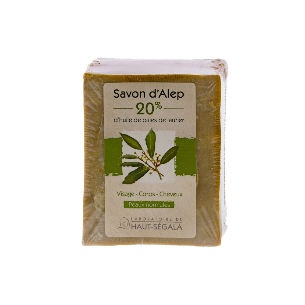 Savon d' Alep pain de 20% huile de baies de Laurier