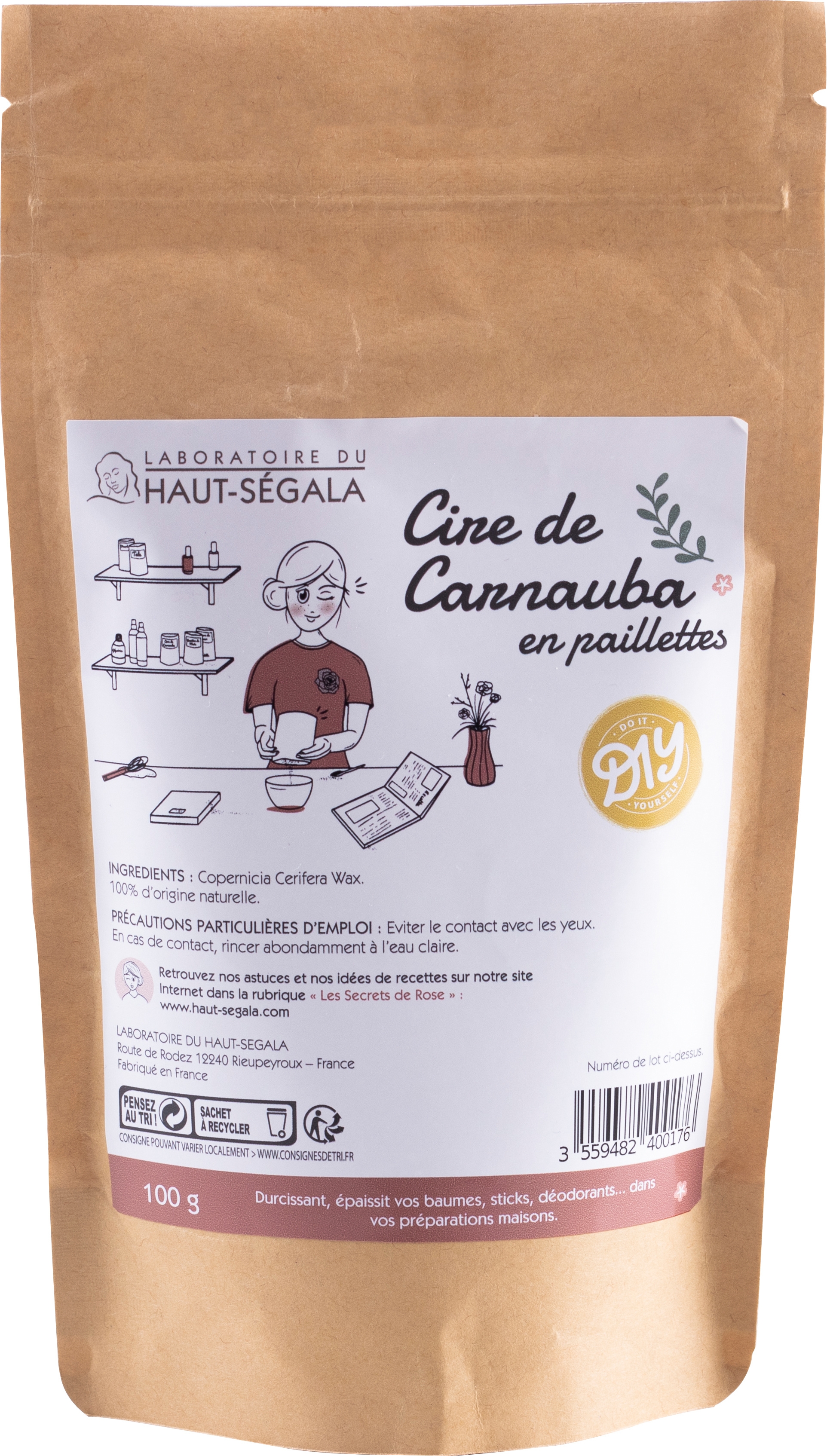 Cire de Carnauba 100 gr