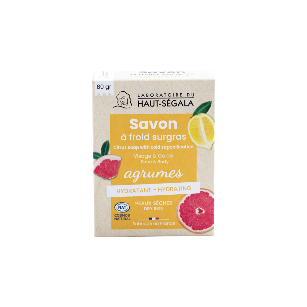 Savon A Froid Surgras Agrumes Biologique 80g