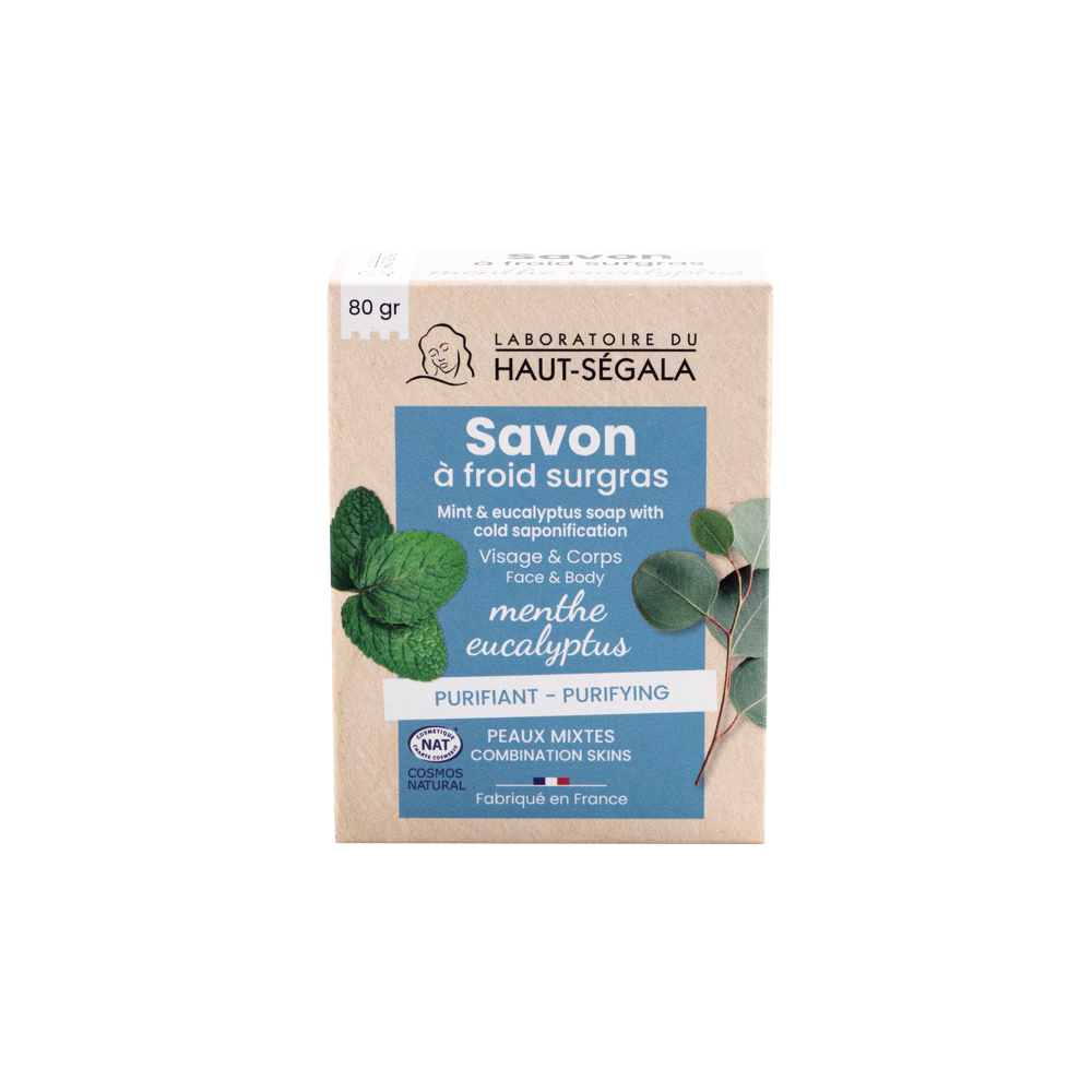 Savon A Froid Surgras Menthe-Eucalyptus Biologique 80g