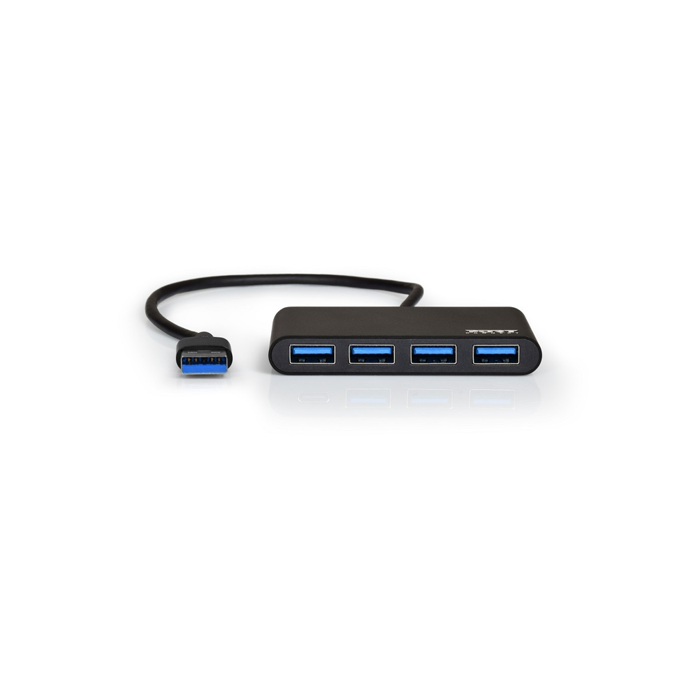 Port Designs 900121 hub & concentrateur USB 3.2 Gen 1 (3.1 Gen 1) Type-A 5000 Mbit/s Noir