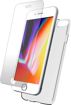 Coque + verre trempée BIGBEN Packsilivtip7 compatible iPhone 7/8