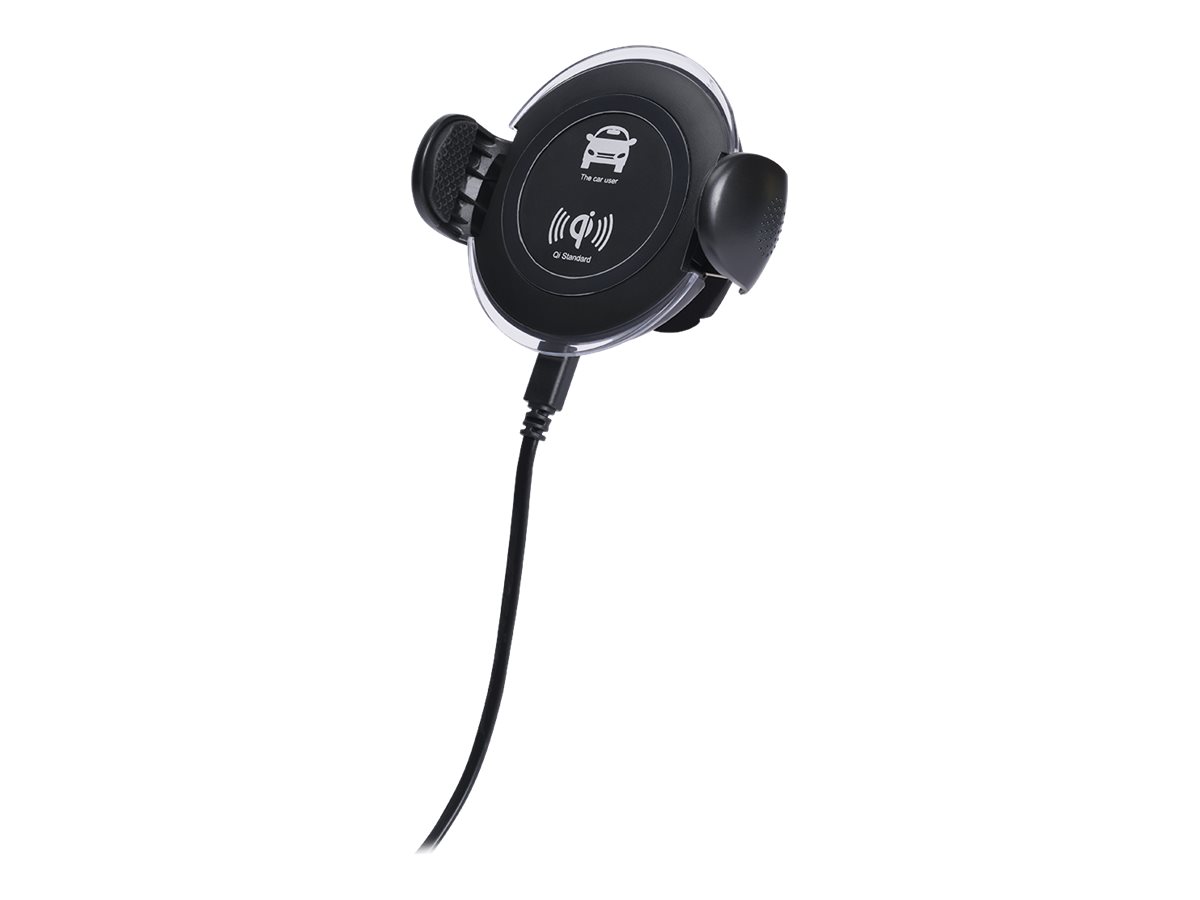 Accessoires téléphone BIGBEN Support voiture Noir avec chargeur induction intégré