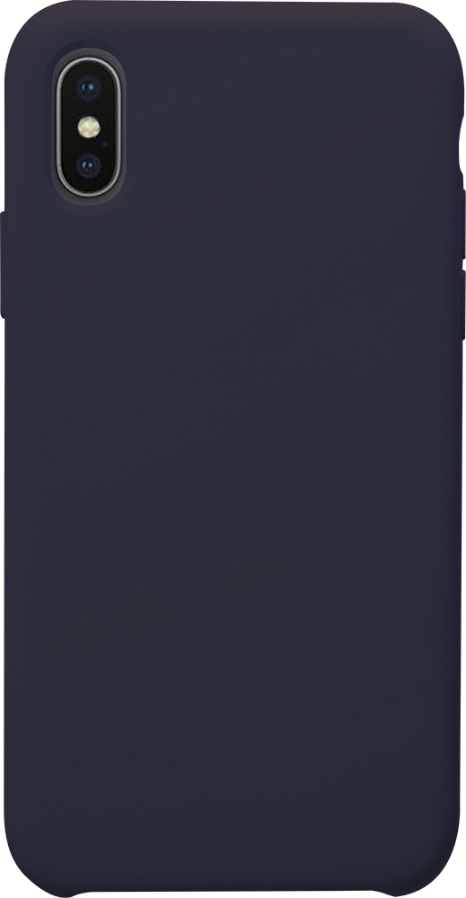 Coque de Protection Silicone Soft Touch BigBen iPhone X/Xs Navy Blue