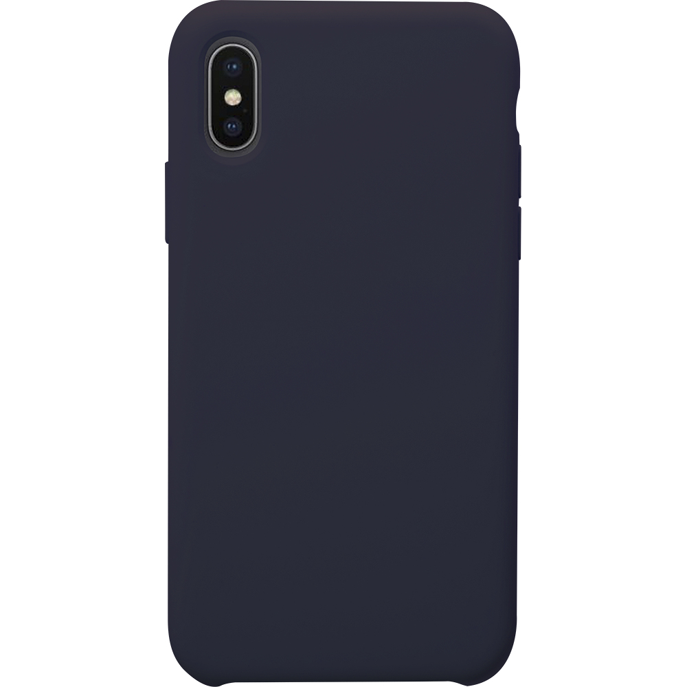 Coque de Protection Silicone Soft Touch BigBen iPhone X/Xs Navy Blue