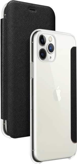 Étui à rabat Bigben Crystal Noir pour iPhone 11 Pro