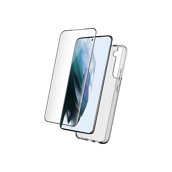 Pack de protection Samsung G S22 5G Coque Transparente + Verre trempé Bigben
