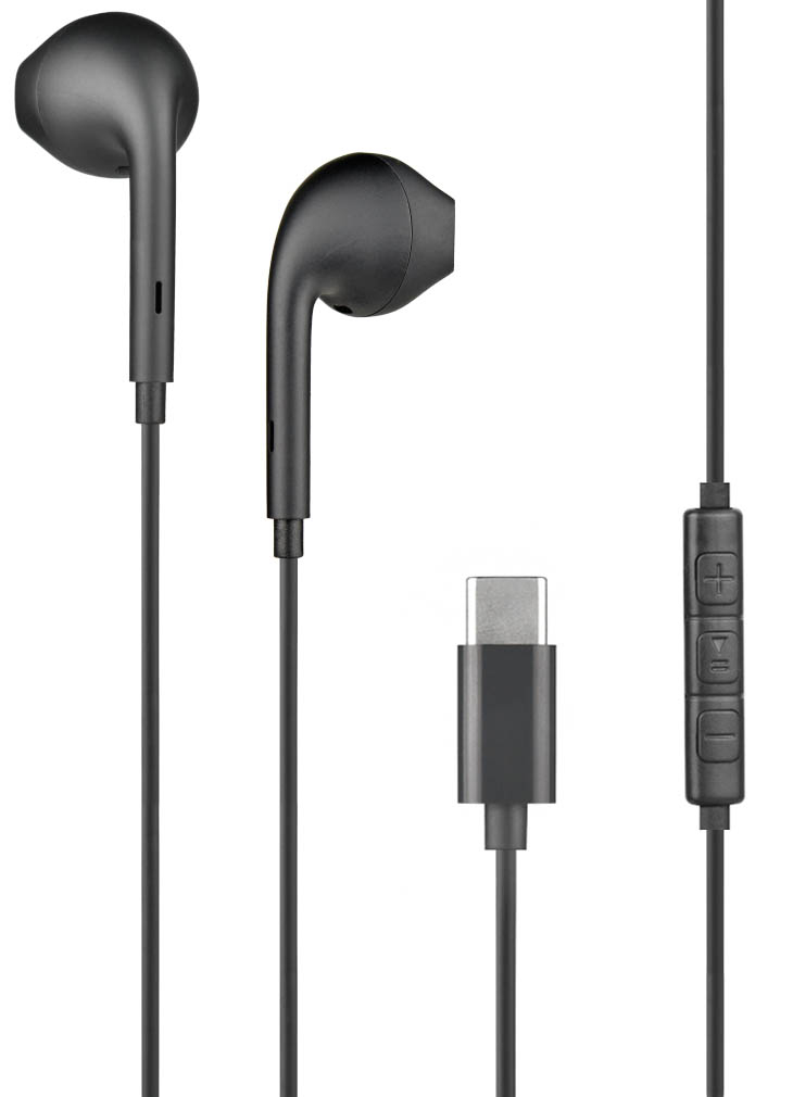 Ecouteurs USB C Noir Bigben