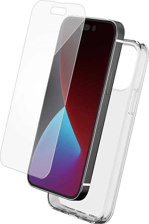 Pack Coque Souple Transparente et Protège-écran BigBen iPhone 14 Pro Max