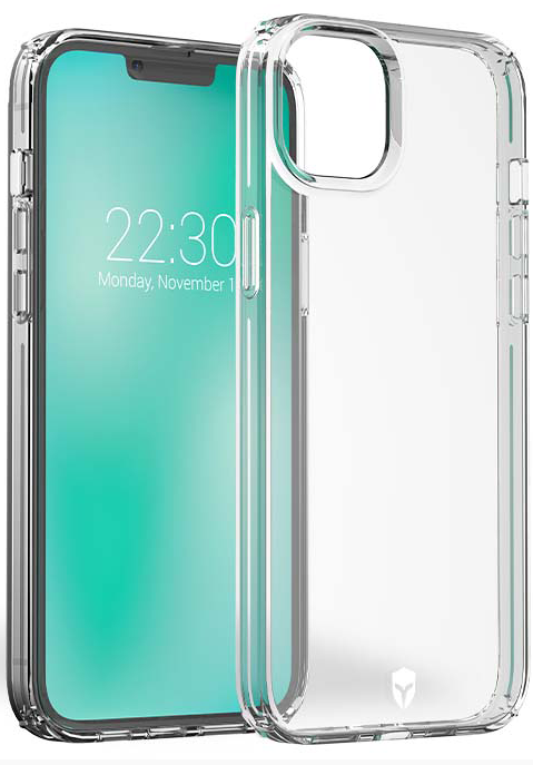 Coque Renforcée iPhone 14 Plus FEEL Made in France Garantie à vie Transparente - 50% Plastique recyc
