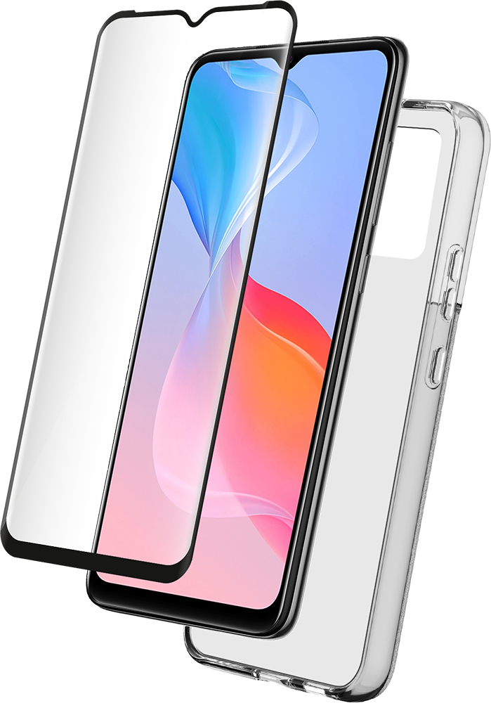 Pack Vivo Y16 4G Coque Transparente + Verre trempé Bigben