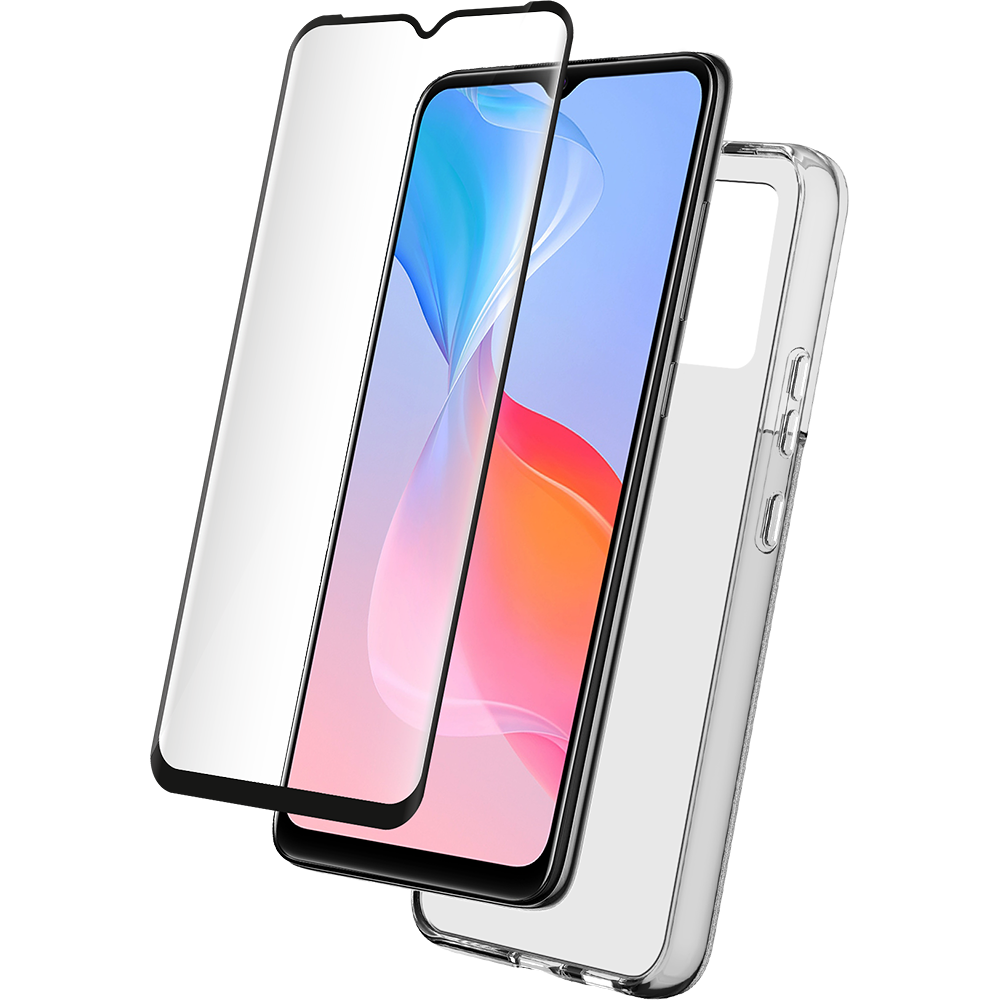 Pack Vivo Y16 4G Coque Transparente + Verre trempé Bigben
