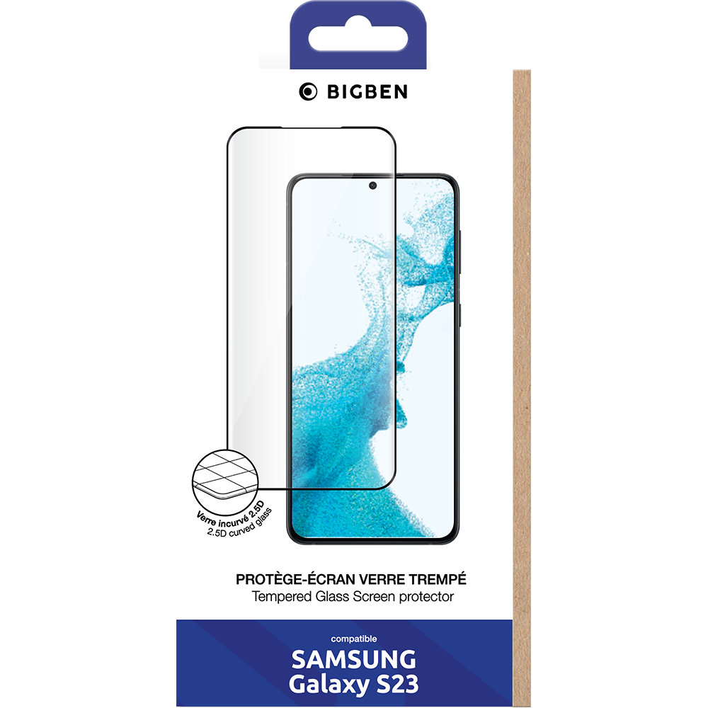 Protège écran 2.5D Samsung G S23 5G Bigben