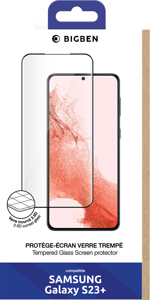 Protège écran 2.5D Samsung G S23+ 5G Bigben