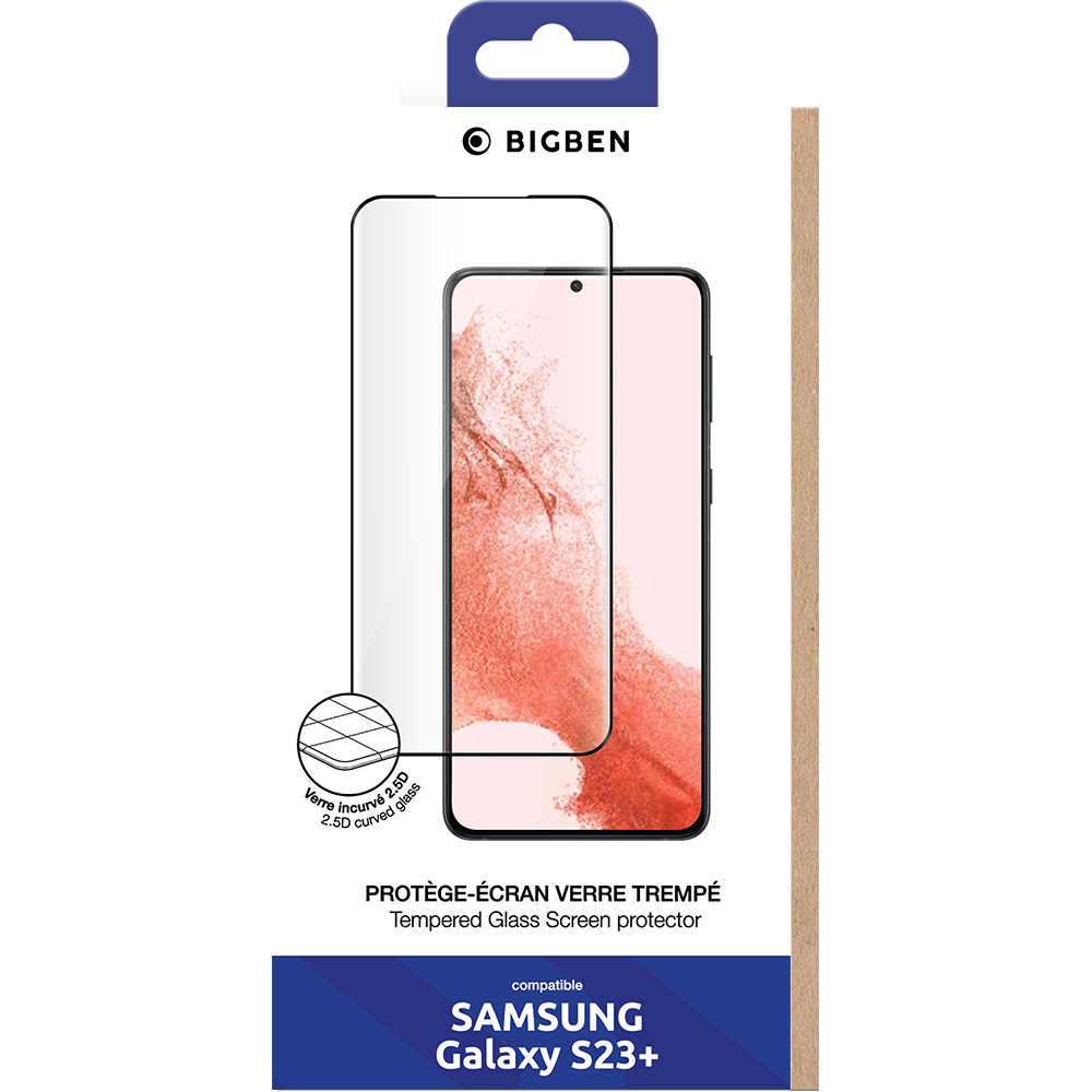 Protège écran 2.5D Samsung G S23+ 5G Bigben