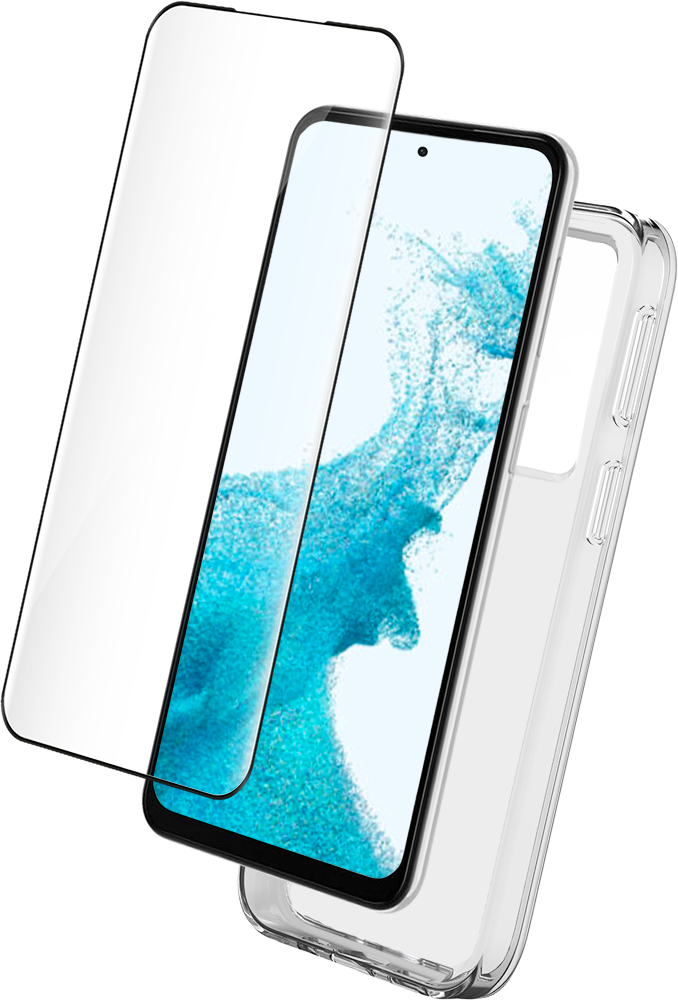 Pack Samsung G S23 5G Coque Transparente + Verre trempé Bigben
