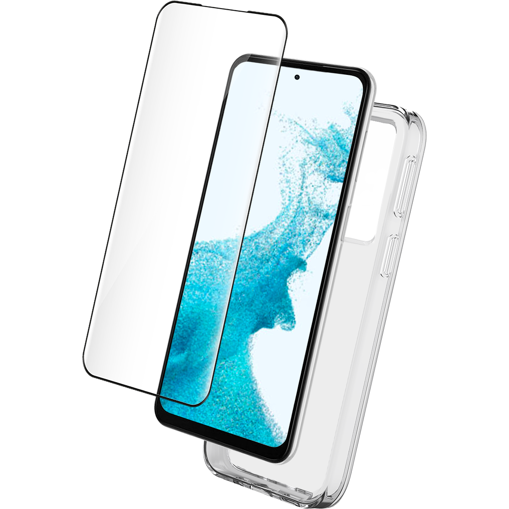 Pack Samsung G S23 5G Coque Transparente + Verre trempé Bigben