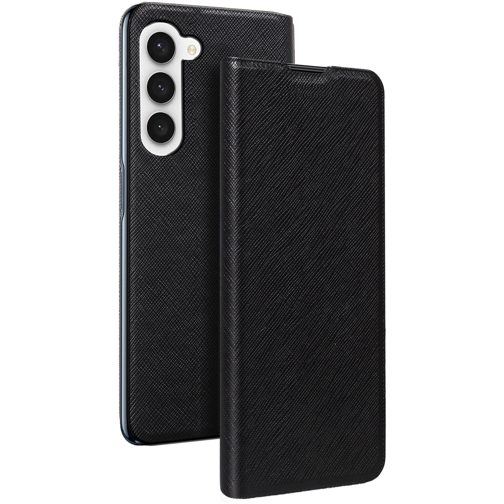 Etui Folio Samsung G S23 5G Noir - Porte-carte intégré Bigben