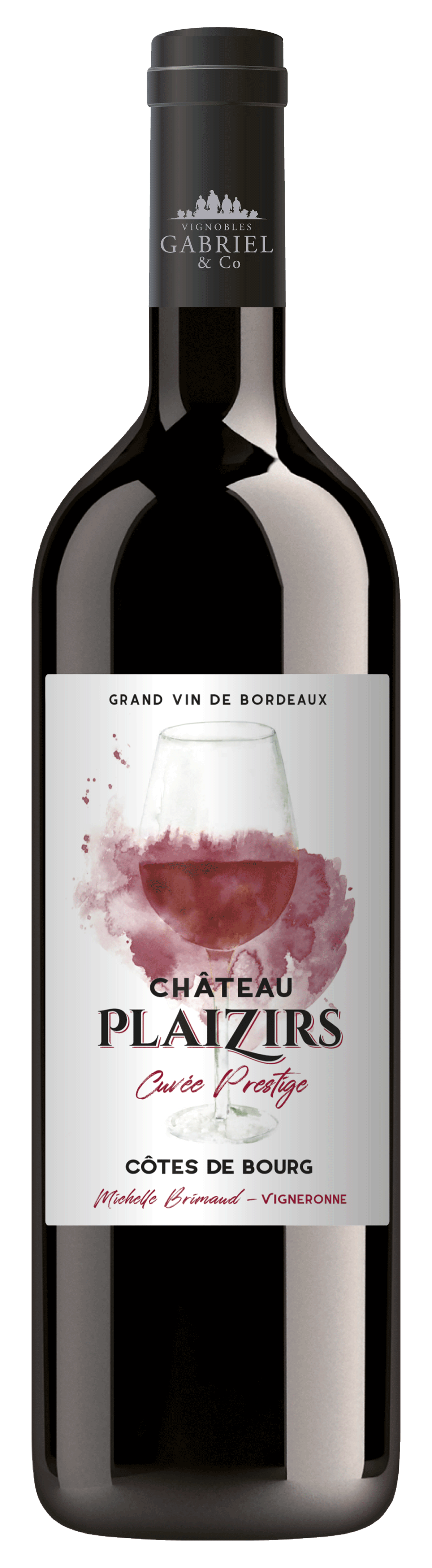 Château Plaizirs Prestige, 2021 - Côtes de Bourg AOP - Rouge - 75 cl